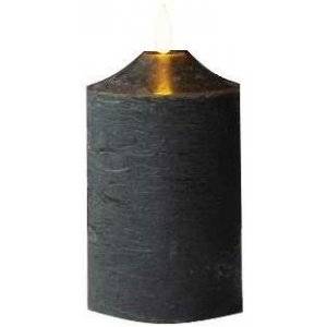 Flamme Blockljus LED 15cm Svart