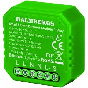 Bluetooth Smart Dosdimmer, inklusive RFstöd, 150W LED