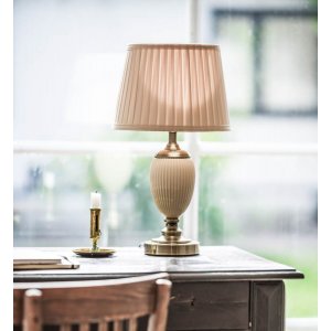 Ottilia Bordslampa 49cm Beige/Antik