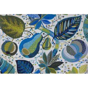 A&E Gardinkappa Bomullstyg Metervara Blå 50cm