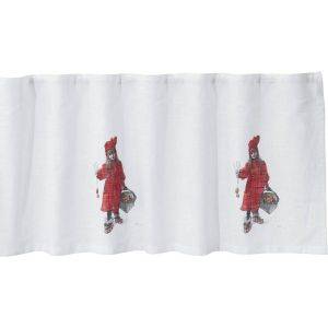 Idun Gardinkappa Röd 50x250cm