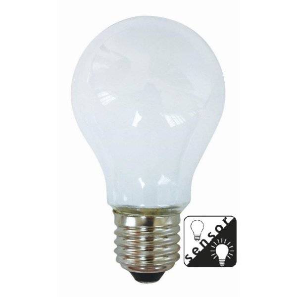 LED-Lampa Skymningssensor, Opal E27 3000K 400lm 4W(35W)