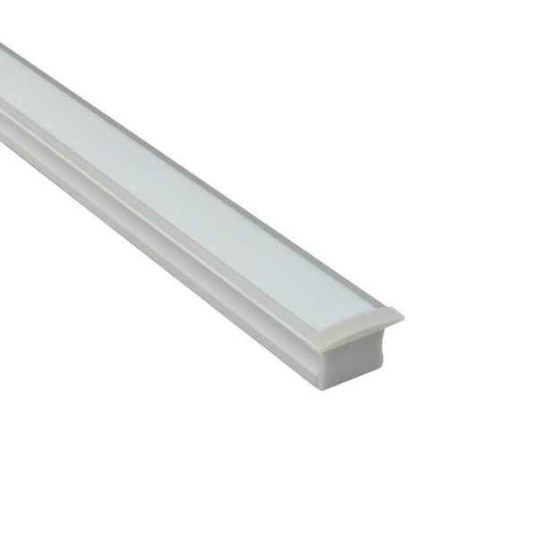 Aluminiumprofil till 12V LEDlist, för inbyggnad