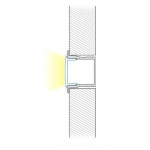 Aluminiumprofil till 12V LEDlist, för inbyggnad
