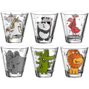 Bambini Dricksglas 6-pack Djur