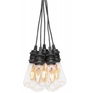 Tilläggsslinga Lyktlampor 10L Svart/Amber 9,15m