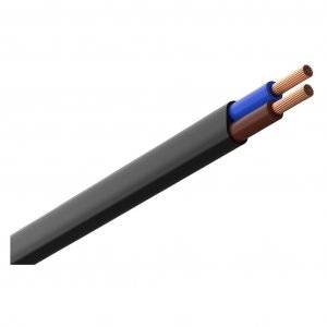 Lampsladd SKX 2x0,75 Oval Svart 5m