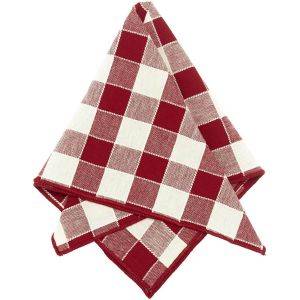 Mary Servett Röd 45x45cm