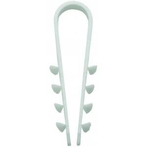 Kabel och rörfäste DKS, 6-20 mm, Vit, 200st/förp