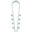 Kabel och rörfäste DKS, 6-20 mm, Vit, 200st/förp