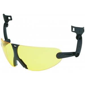 Integrerade skyddsglasögon för skyddshjälm, gul lins, V9A
