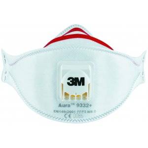 Andningsskydd 3M Aura 9332+, FFP3, 2st/frp