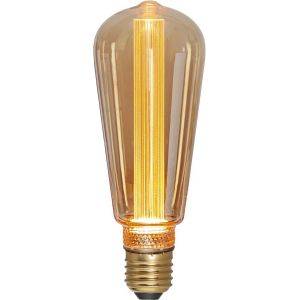 LED-Lampa Classic Lyktlampa Amber, E27 1700K 100lm 2W(10W)