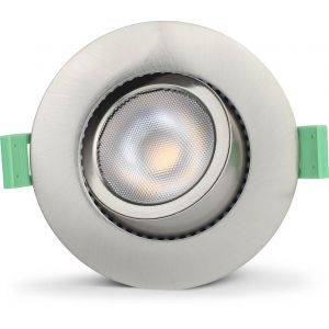Ellen 230V Spotlight Dim-to-Warm 2200-2700K 6W Borstad Stål IP65
