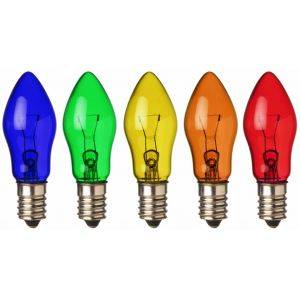 Glödlampa E14 6V 3W Färgade 5-Pack