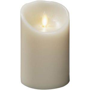 Vaxljus 7,6x11,4cm Gräddvit
