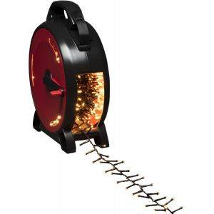 Ljusslinga Cluster LED med Sladdvinda 21,98m Amber IP44