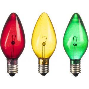 Topplampa E10 3V 0,5W Flerfärgad 3-Pack