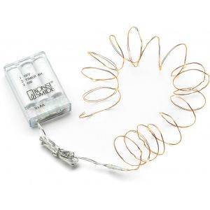 Batteridriven Ljusslinga Micro 1,9m Koppar