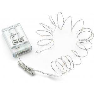 Batteridriven Ljusslinga Micro 1,9m Silver