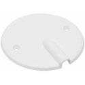 Täcklock med utlopp för kopplingsdosa, Vit