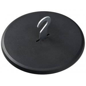 Täcklock med krok för takdosa, Svart