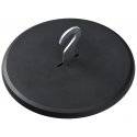 Täcklock med krok för takdosa, Svart