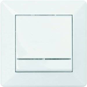 Delta Strömbrytare, Utan glimlampa, Tryck, RAL 9001