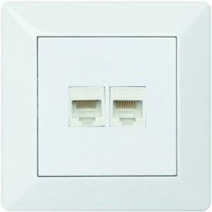 Delta Datauttag Cat.6, 2-vägs Cat.6 UTP