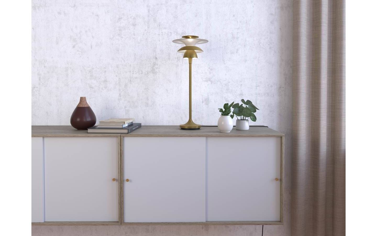 Picasso Bordslampa 46cm Antikmässing