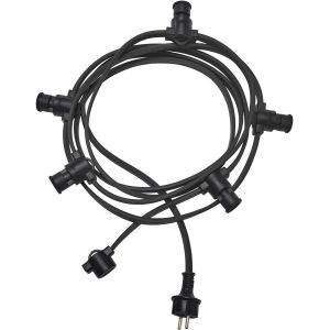 Partyslinga 4,2m 5xE14 Svart IP44