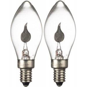 Topplampa E10 230V 1,5W Flicker Flame 2-Pack