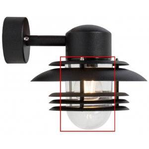 Reservglas till Mira Vägglampa 23,5cm