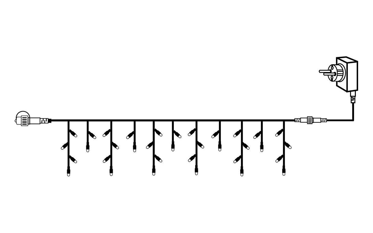 Istappsslinga System 24 START 3x0,4m Varmvit LED