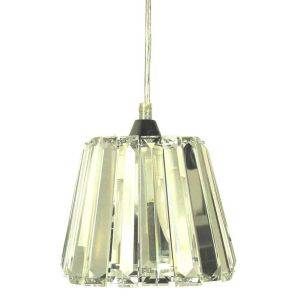 Taklampa kristall K5 14cm Krom