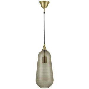 Taklampa Luna 19cm Borstad mässing/rök