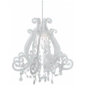 Taklampa Barock 45cm Vit