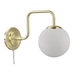 Vägglampa London Borstad mässing