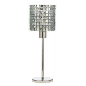 Bordslampa Spegelmosaik 45cm Krom