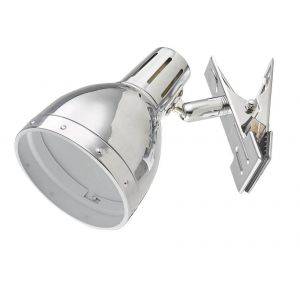 Vägglampa Klämma Krom