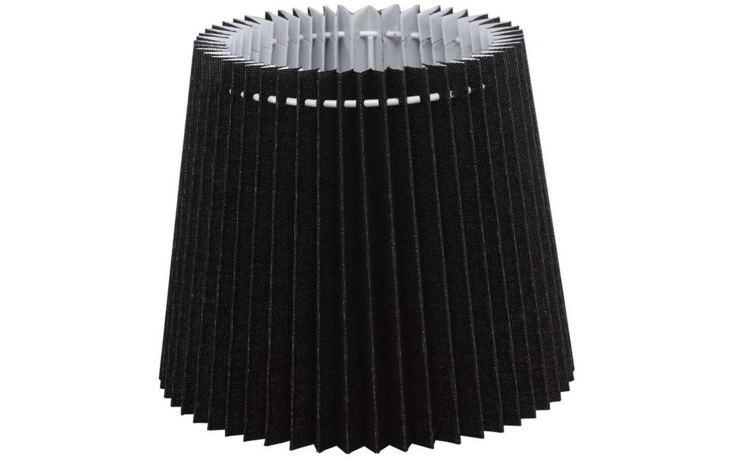 Skärm veckad 20cm Svart