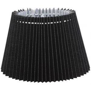 Skärm veckad oval 22cm Svart