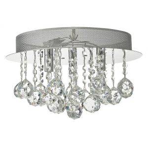 Plafond kristall 35 cm K9 Krom