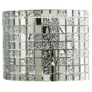 Vägglampa Spegelmosaik Krom
