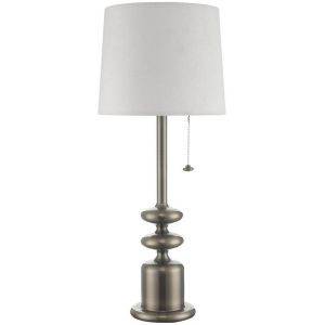 Bordslampa Tanger 56cm Svart nickel/vit