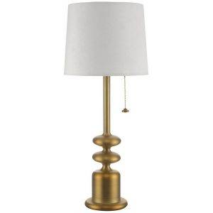 Bordslampa Tanger 56cm Brons/vit