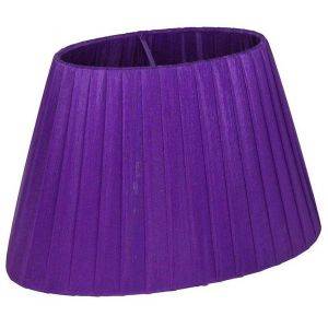 Organza Lampskärm Oval 22cm Lila