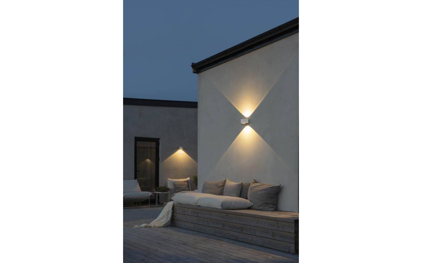 Gela vägglykta upp/ned vit 2x6W LED