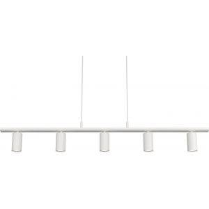 Taklampa Lucy Linjär 5 Lampor Mattvit