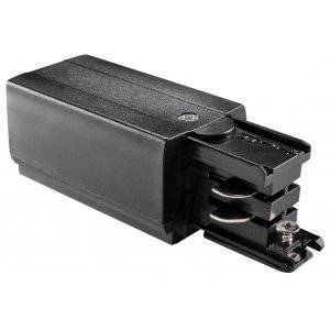 Anslutning Höger, för 3-fas skena, Svart